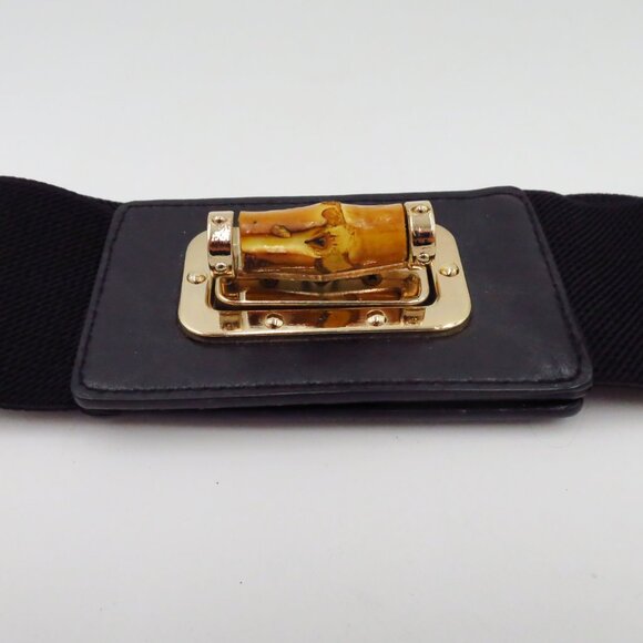 NEW Lake Shore Drive Bamboo Lock Toggle Stretch Belt Size L - Picture 2 of 5